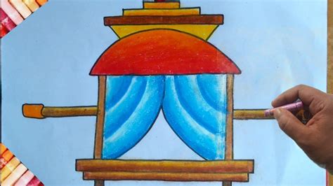 paliparan drawing easy|How to Draw Scenery of Palanquin Step by Step.